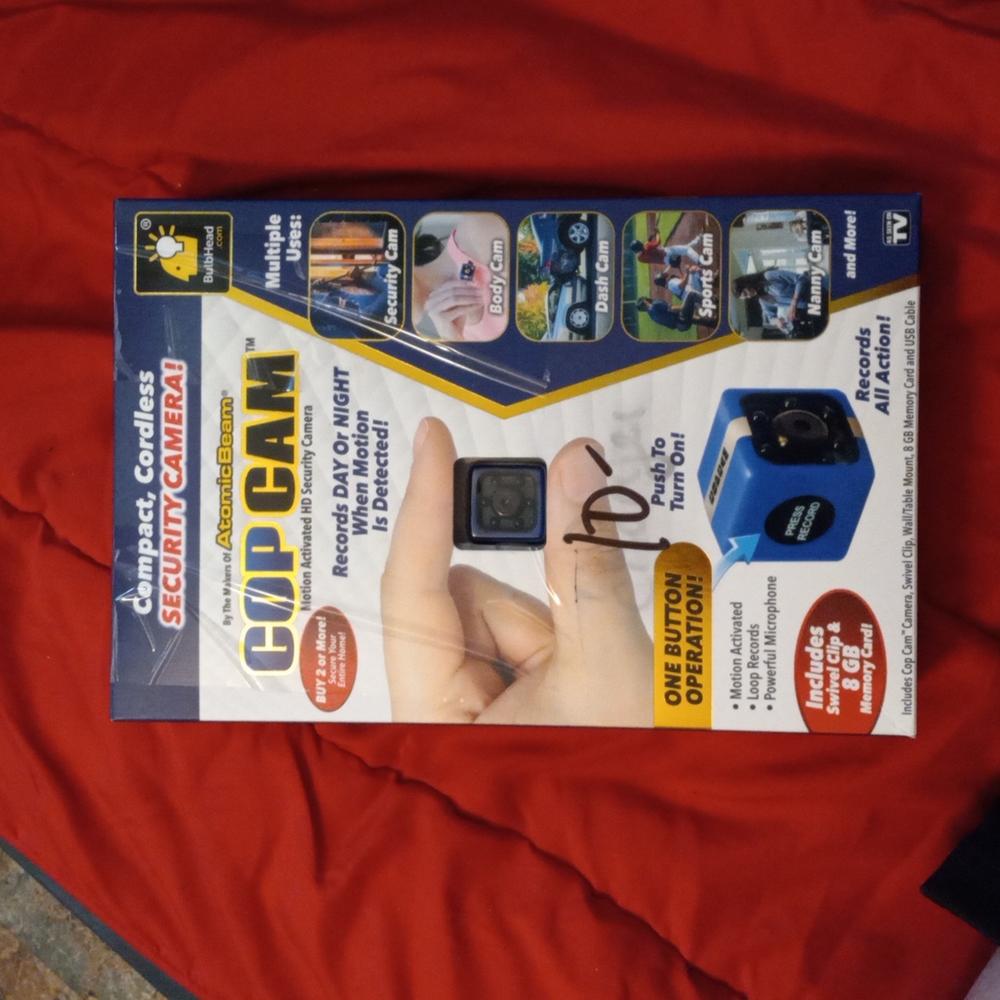 Cop Cam,compact,cordless, Security camera.
